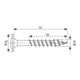 SPAX Tellerkopf T-STAR+ 6,0x 60 VG Wirox