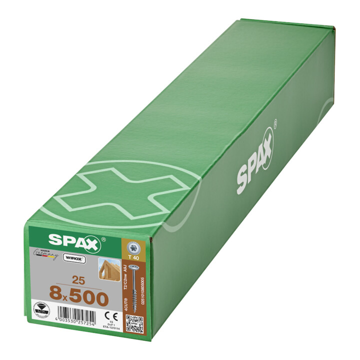 Spax Tellerkopf T-STAR+ 8,0 x 500/80 Wirox