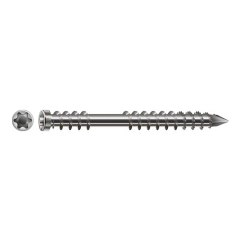 Spax Terrasse 5 x 50 mm Zylinderkopf T-STAR plus Fixiergewinde CUT-Spitze Edelstahl rostfreiei A2