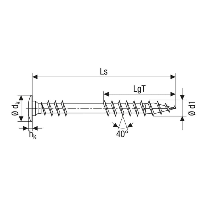 SPAX Terrassens Bold FixGe w Zierko T-STAR 4CUT A2 5,0 x 56
