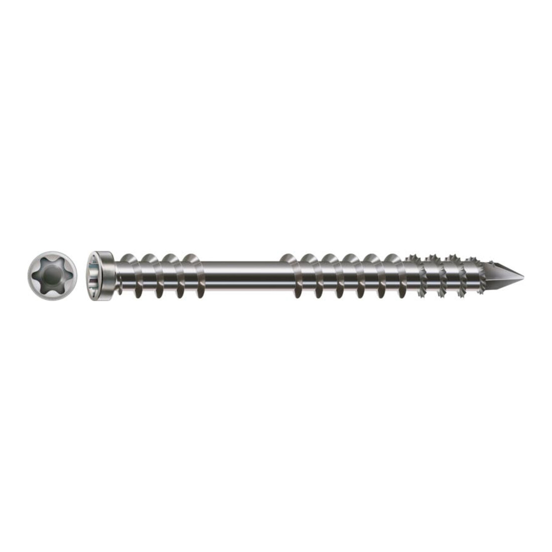 Spax Tête cylindrique T-STAR+ 5,0x50/22,5 A2 Filetage fixe