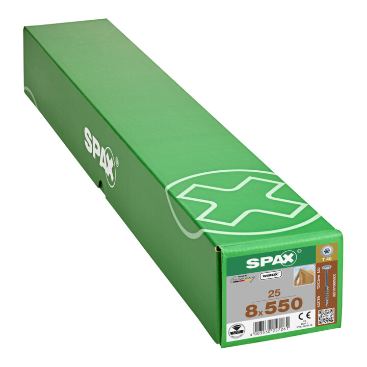 Spax Tête de disque T-STAR+ 8,0 x 550/80 Wirox