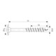 Spax Tête de vis T-STAR+ 8,0 x 450/80 Wirox