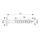 Spax Tête de vis T-STAR plus 8,0 x 60 A2 HP-2
