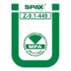 Spax Tête de vis T-STAR plus 8,0 x 60 A2 HP-4