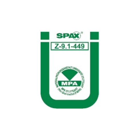 Spax Tête de vis T-STAR plus 8,0 x 60 A2 HP