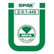 Spax Tête de vis T-STAR plus 8,0 x 60 A2 HP-4