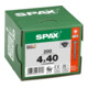 Spax Tête fraisée T-STAR+ 4,0 x 40 Noir zingué HP