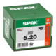 Spax Tête fraisée T-STAR+ 5,0 x 20 Noir zingué HP