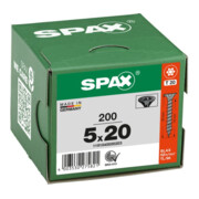 Spax Tête fraisée T-STAR+ 5,0 x 20 Noir zingué HP-5