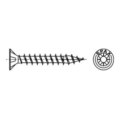 Spax Universalschraube 2,5 x 15 mm Senkkopf Kreuzschlitz Z Vollgewinde S-Spitze WIROX A3J