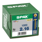Spax Universalschraube 2 x 16 mm Senkkopf Kreuzschlitz Z Vollgewinde S-Spitze YELLOX A2L-5