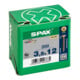 Spax Universalschraube 3,5 x 12 mm Senkkopf Kreuzschlitz Z Vollgewinde 4CUT YELLOX A2L