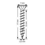Spax Universalschraube 3,5 x 17 mm Senkkopf Kreuzschlitz Z Vollgewinde 4CUT WIROX A3J-5