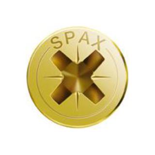 Spax Universalschraube 3,5 x 20 mm Senkkopf Kreuzschlitz Z Vollgewinde 4CUT YELLOX A2L