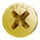 Spax Universalschraube 3,5 x 20 mm Senkkopf Kreuzschlitz Z Vollgewinde 4CUT YELLOX A2L