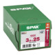 Spax Universalschraube 3,5 x 25 mm Halbrundkopf T-STAR plus Vollgewinde 4CUT WIROX A3J