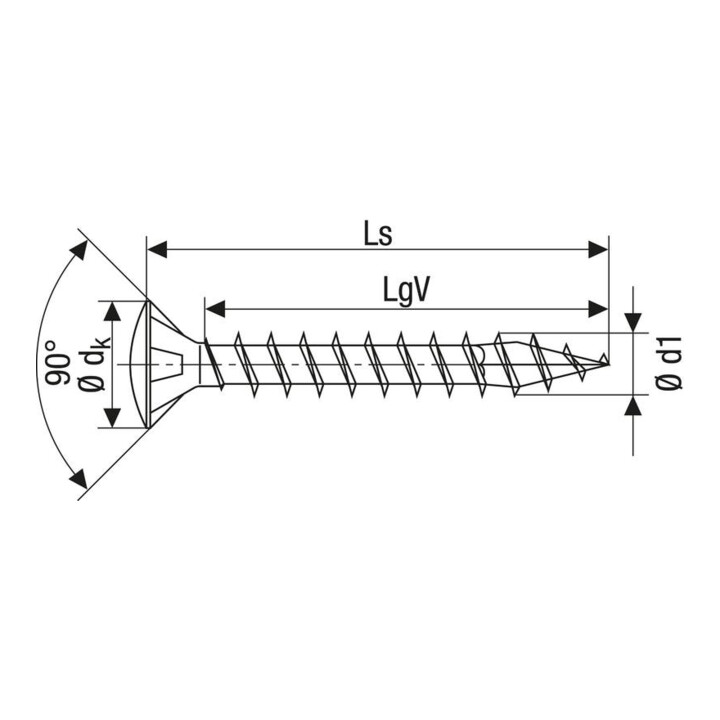 Spax Universalschraube 3,5 x 30 mm LinsenSenkkopf Kreuzschlitz Z Vollgewinde 4CUT