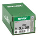 Spax Universalschraube 3,5 x 30 mm LinsenSenkkopf Kreuzschlitz Z Vollgewinde 4CUT