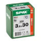 Spax Universalschraube 3,5 x 30 mm Senkkopf T-STAR plus Teilgewinde 4CUT WIROX A3J