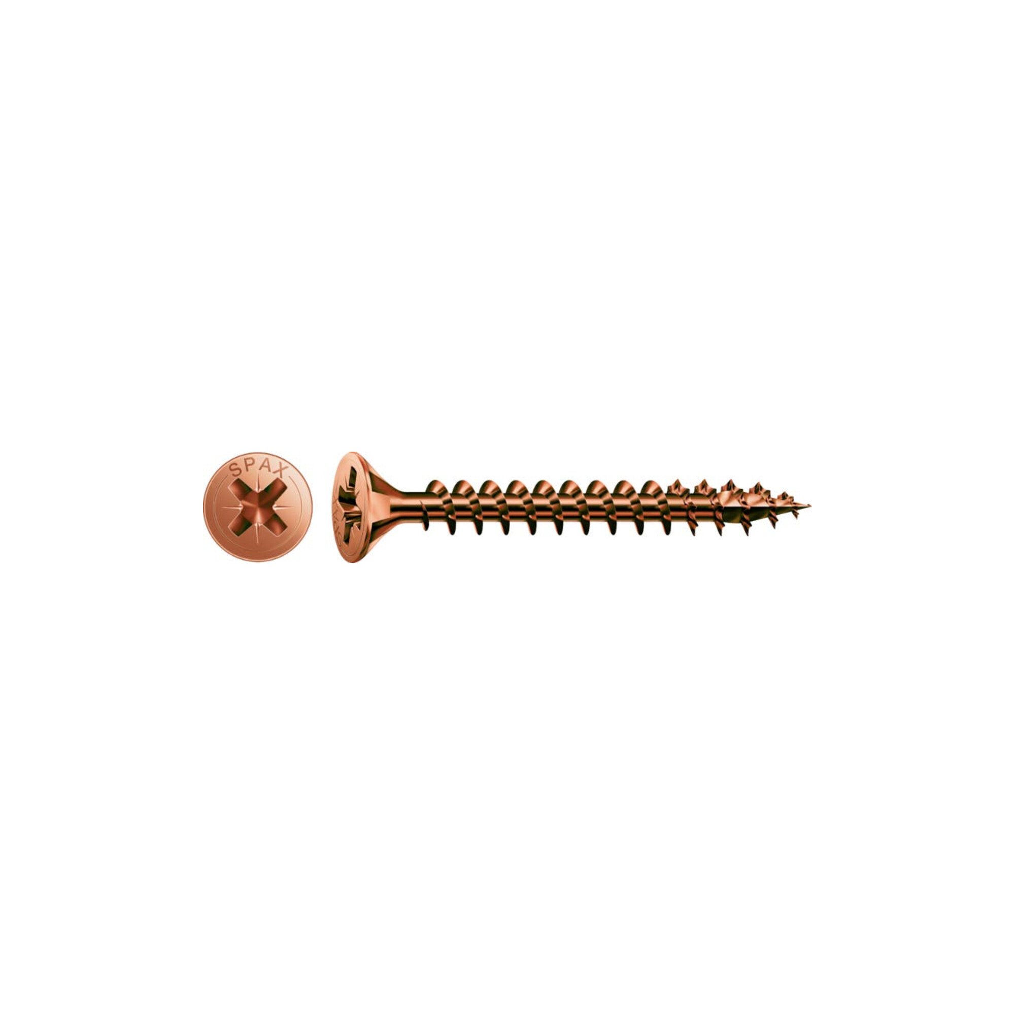 Spax Universalschraube 3,5 x 35 mm Senkkopf Kreuzschlitz Z Vollgewinde 4CUT Brüniert C1A