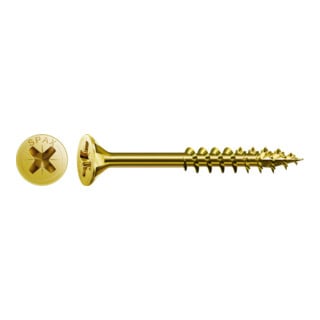 Spax Universalschraube 3,5 x 40 mm Senkkopf Kreuzschlitz Z Teilgewinde 4CUT YELLOX A2L