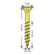Spax Universalschraube 3,5 x 40 mm Senkkopf Kreuzschlitz Z Teilgewinde 4CUT YELLOX A2L