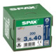 Spax Universalschraube 3,5 x 40 mm Senkkopf Kreuzschlitz Z Vollgewinde 4CUT WIROX A3J