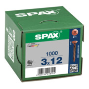 Spax Universalschraube 3 x 12 mm Senkkopf Kreuzschlitz Z Vollgewinde S-Spitze Brüniert C1A-5