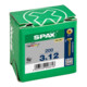 Spax Universalschraube 3 x 12 mm Senkkopf Kreuzschlitz Z Vollgewinde S-Spitze YELLOX A2L