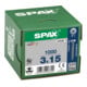 Spax Universalschraube 3 x 15 mm Senkkopf Kreuzschlitz Z Vollgewinde S-Spitze WIROX A3J