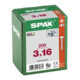 Spax Universalschraube 3 x 16 mm Halbrundkopf T-STAR plus Vollgewinde S-Spitze WIROX A3J