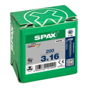 Spax Universalschraube 3 x 16 mm Senkkopf T-STAR plus Vollgewinde S-Spitze WIROX A3J-5