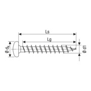 Spax Universalschraube 3 x 20 mm Halbrundkopf T-STAR plus Vollgewinde S-Spitze WIROX A3J-4