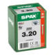 Spax Universalschraube 3 x 20 mm Senkkopf T-STAR plus Vollgewinde S-Spitze WIROX A3J