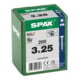 Spax Universalschraube 3 x 25 mm Senkkopf Kreuzschlitz Z Vollgewinde S-Spitze WIROX A3J