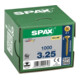 Spax Universalschraube 3 x 25 mm Senkkopf Kreuzschlitz Z Vollgewinde S-Spitze YELLOX A2L