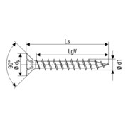 Spax Universalschraube 3 x 35 mm Senkkopf Kreuzschlitz Z Vollgewinde S-Spitze Brüniert C1A-4