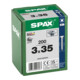 Spax Universalschraube 3 x 35 mm Senkkopf Kreuzschlitz Z Vollgewinde S-Spitze WIROX A3J