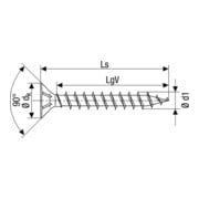 Spax Universalschraube 3 x 40 mm Senkkopf Kreuzschlitz Z Vollgewinde S-Spitze Brüniert C1A-4