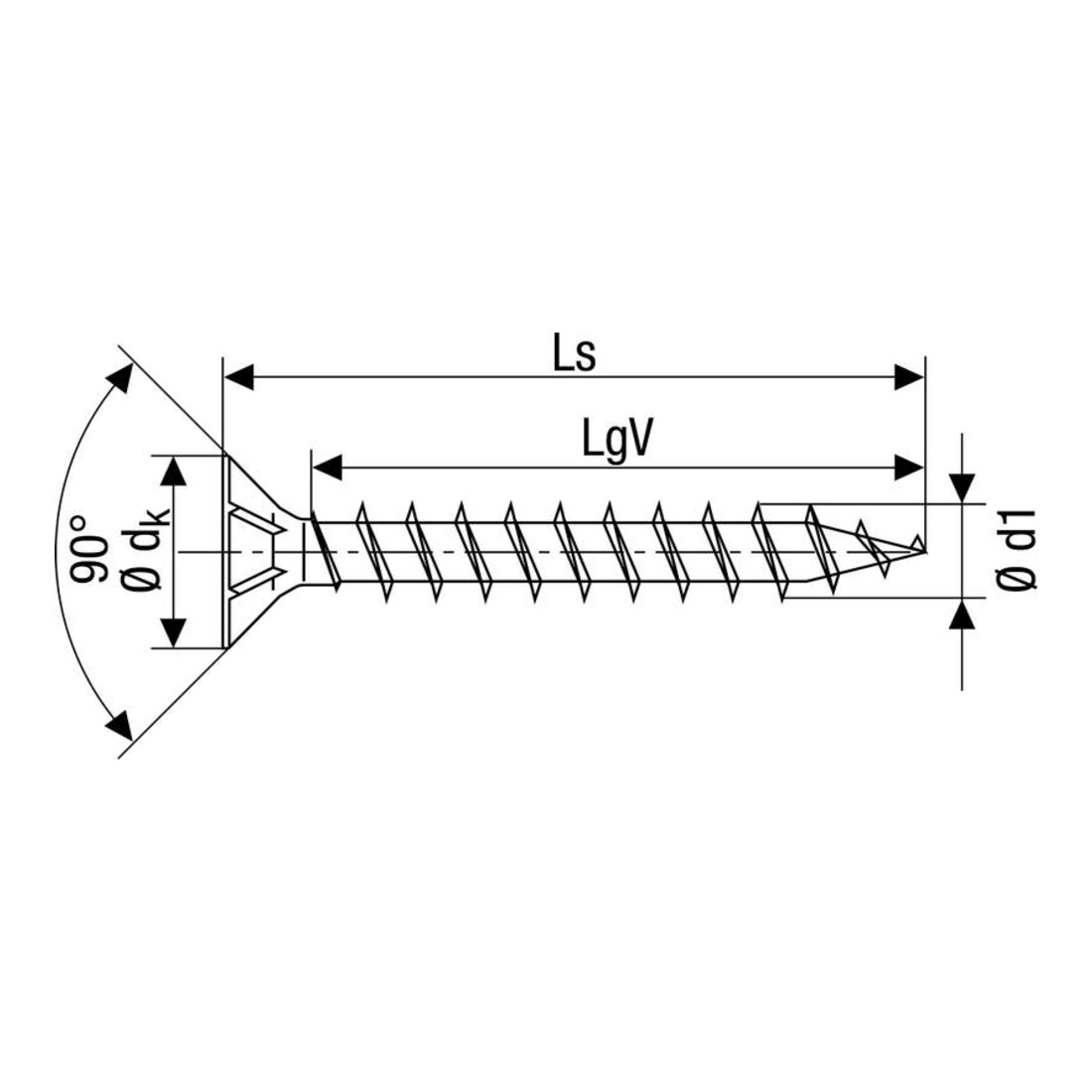Spax Universalschraube 3 x 40 mm Senkkopf Kreuzschlitz Z Vollgewinde S-Spitze YELLOX A2L
