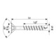 Spax Universalschraube 3 x 45 mm Senkkopf Kreuzschlitz Z Vollgewinde S-Spitze YELLOX A2L