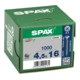 Spax Universalschraube 4,5 x 16 mm Senkkopf Kreuzschlitz Z Vollgewinde 4CUT WIROX A3J