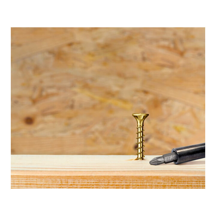Spax Universalschraube 4,5 x 16 mm Senkkopf Kreuzschlitz Z Vollgewinde 4CUT YELLOX A2L