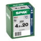 Spax Universalschraube 4,5 x 20 mm Senkkopf Kreuzschlitz Z Vollgewinde 4CUT WIROX A3J