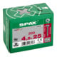 Spax Universalschraube 4,5 x 25 mm Halbrundkopf T-STAR plus Vollgewinde 4CUT WIROX A3J