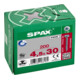 Spax Universalschraube 4,5 x 30 mm Halbrundkopf T-STAR plus Vollgewinde 4CUT WIROX A3J