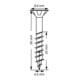 Spax Universalschraube 4,5 x 35 mm Senkkopf T-STAR plus Teilgewinde 4CUT WIROX A3J