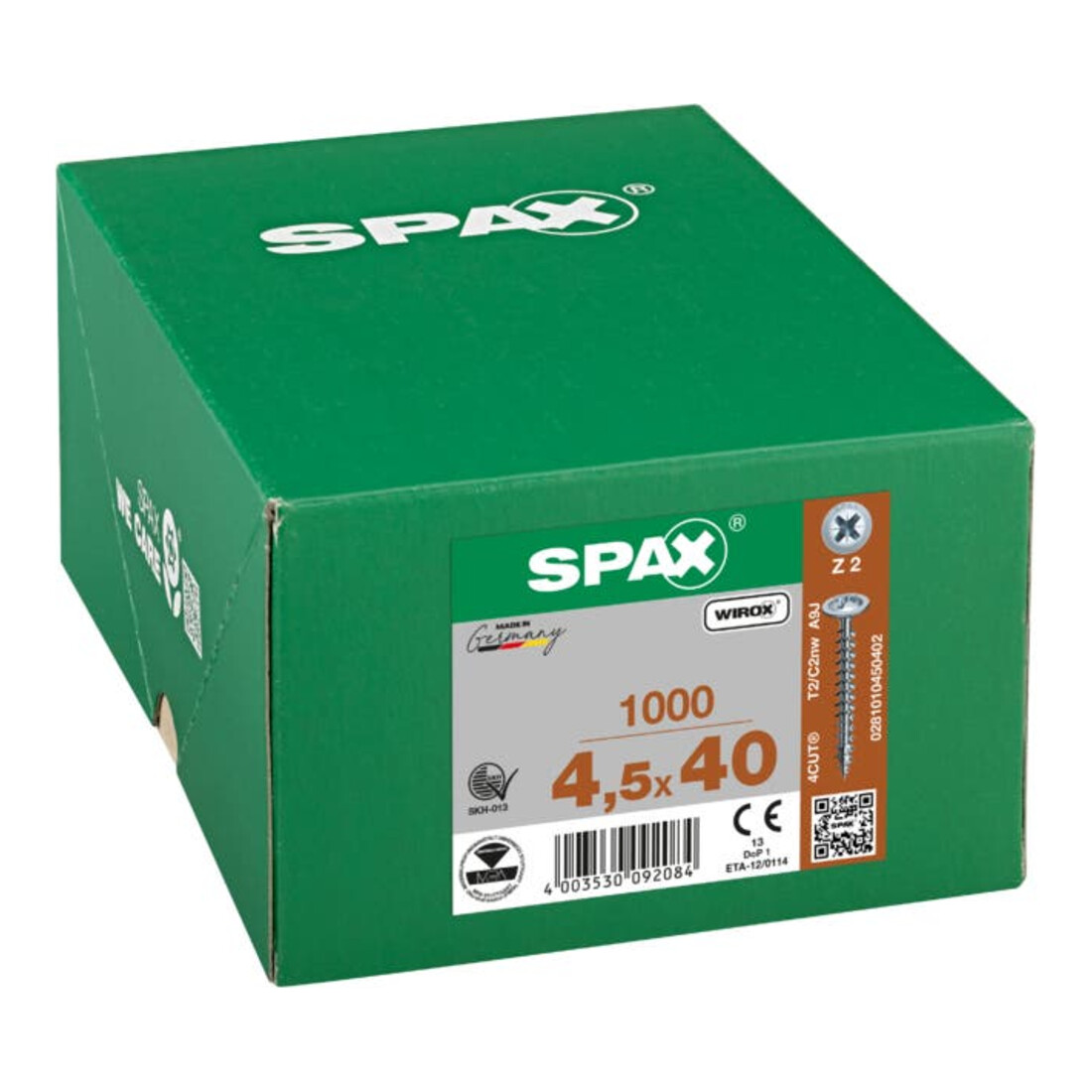 Spax Rückwandschraube PZ, Stahl, galvanisch verzinkt