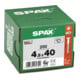 Spax Universalschraube 4,5 x 40 mm Senkkopf T-STAR plus Teilgewinde 4CUT WIROX A3J